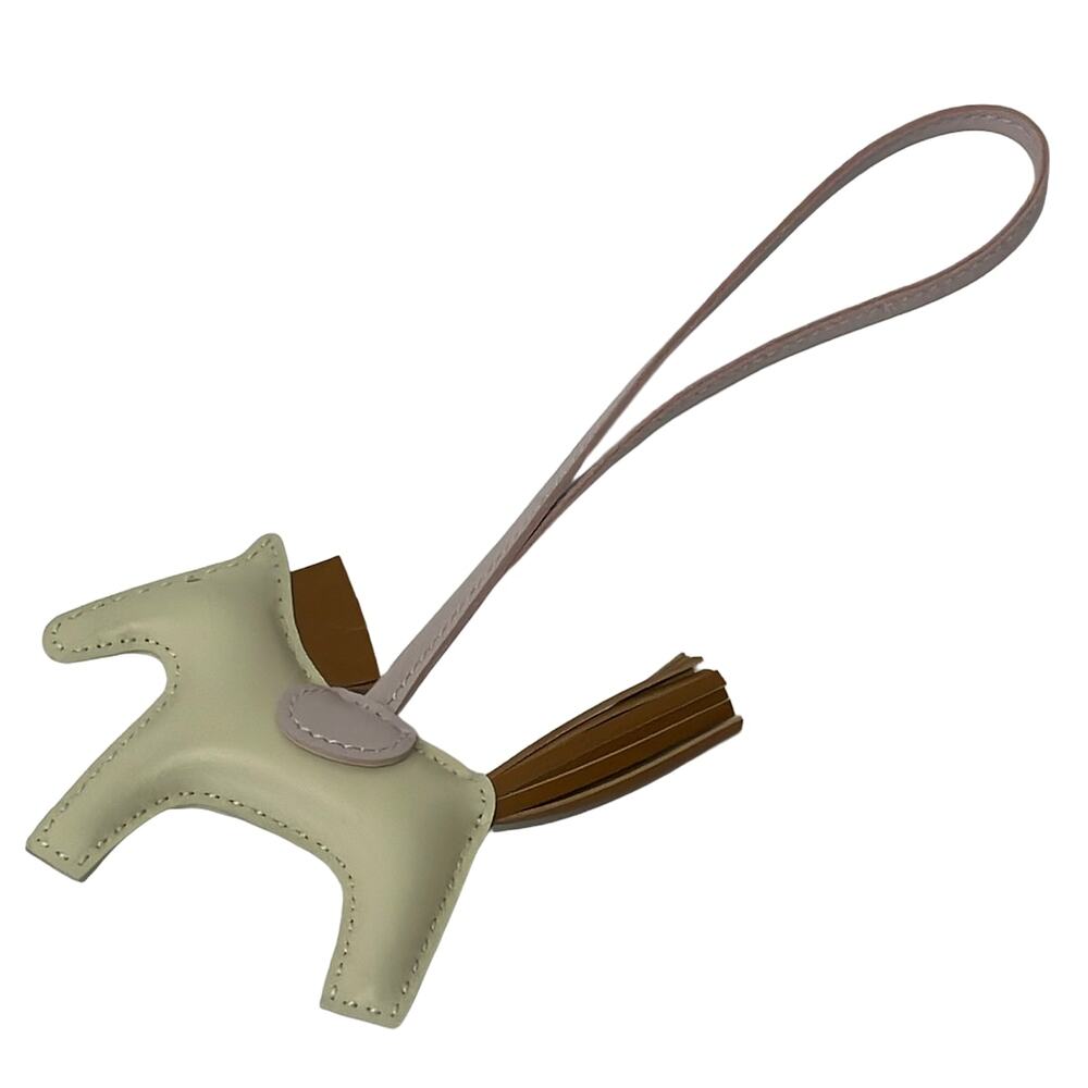 Hermès Rodeo Charm PM Bag Charm Craie Gold Mauve Pale